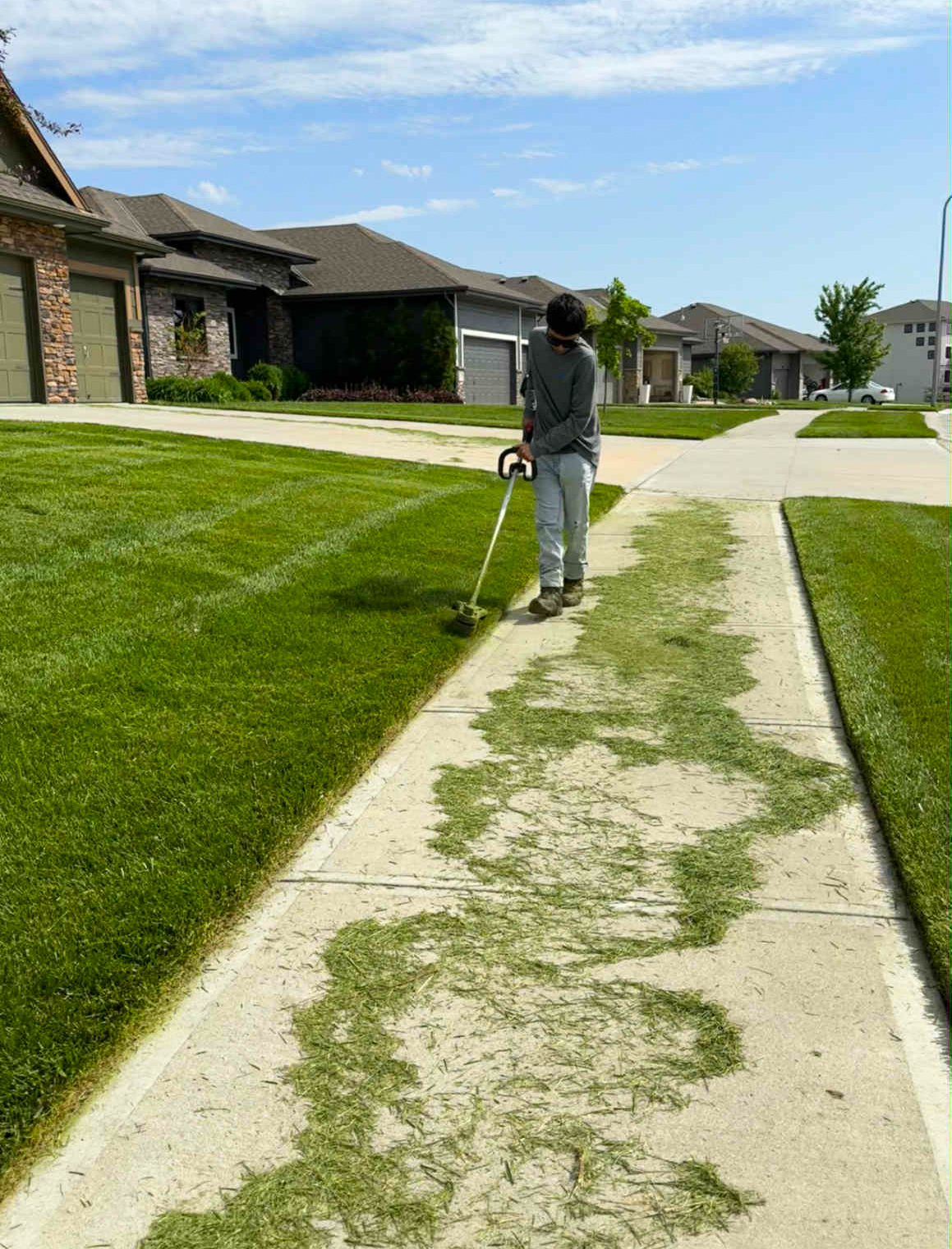 Owner on mower